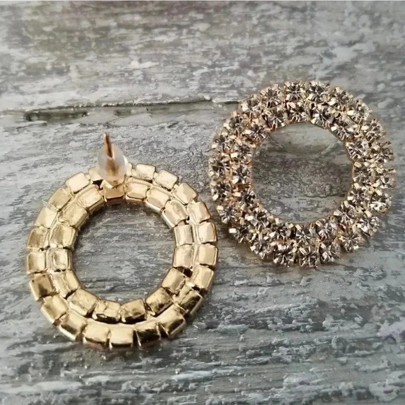 Rhinestone Earrings - Picture 2 of 3